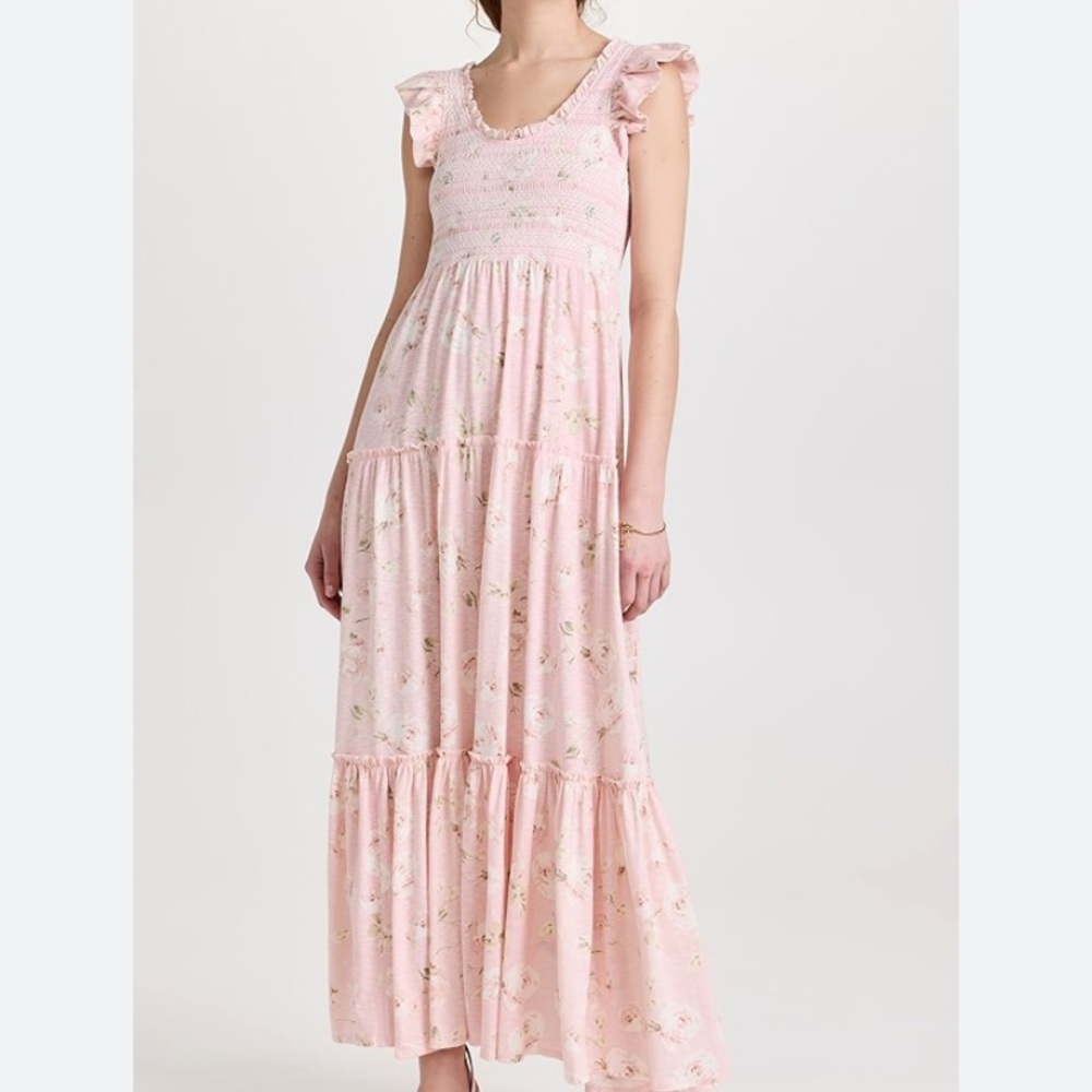 Love shack fancy chessie maxi dress in xs great used condition